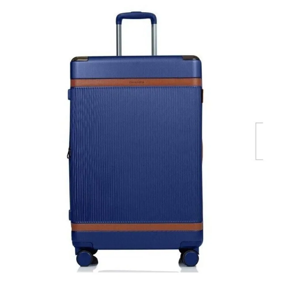 Champs Vintage Air 28 in Hardside Luggage Suitcase with Spinner Wheels